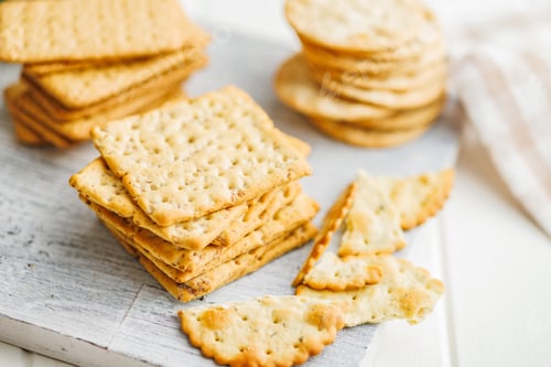 Preview: A Pile of Crackers on a Table