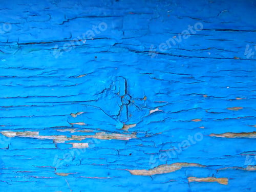 Preview: Texture Of A Blue Wooden Surface, Abstract Colored Background Of An Old Painted Wood, Blue Natural