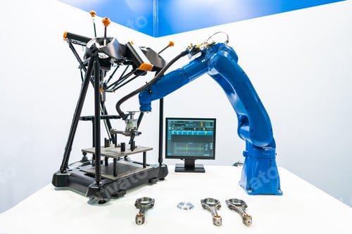 Preview: Robotic Arm modern industrial technology. Automated production c