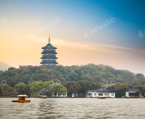 Preview: hangzhou scenery at dusk