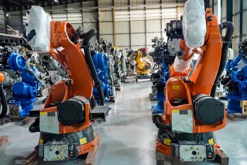 Preview: Robotic Arm modern industrial technology. Industrial robots production