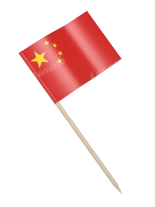 Preview: Chinese flag toothpick