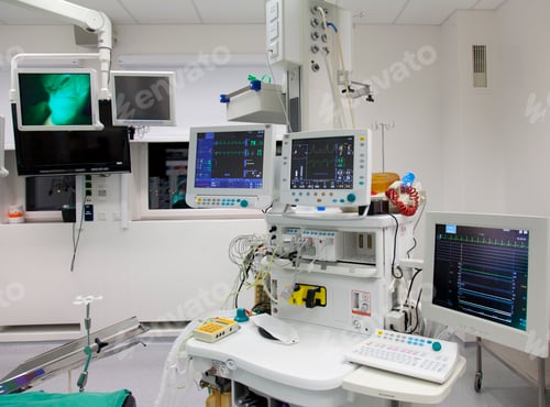Preview: Modern well equipped operating theatre in a new hospital.