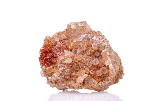Preview: macro mineral stone Aragonite on a white background