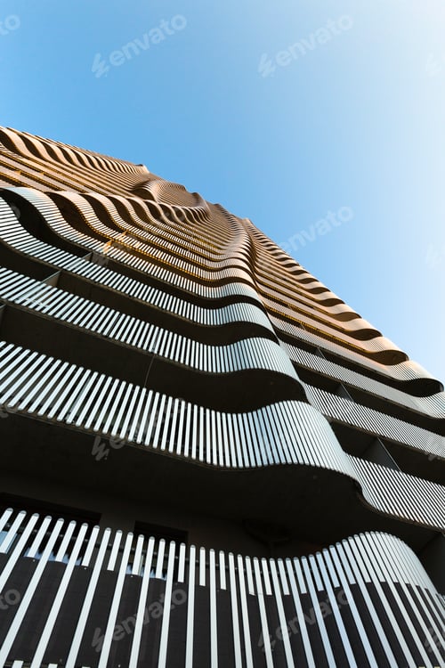 Vista previa: Austria, Viena, fachada de la Torre Citygate