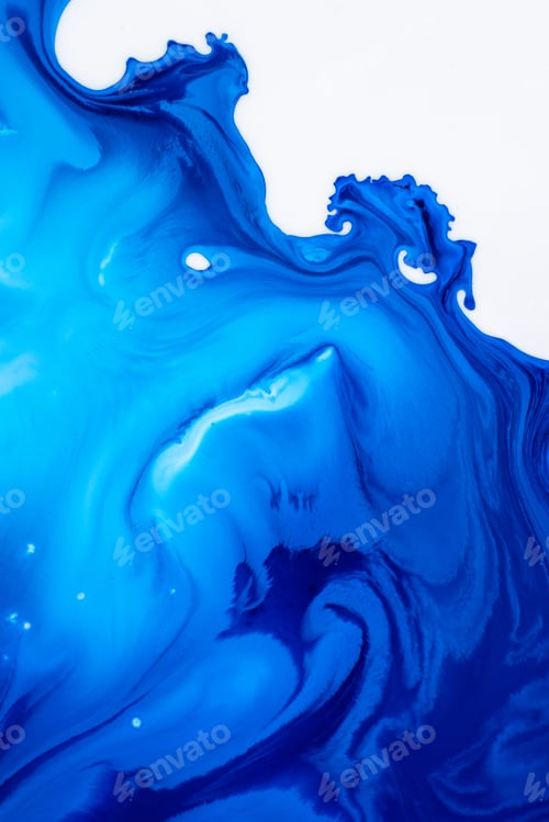 Preview: Abstract flow of liquid paints in mix