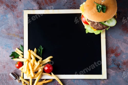 Preview: Fresh and juicy hamburger