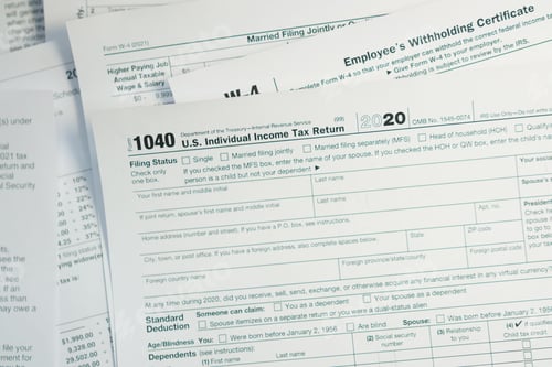 Preview: U.S. Individual Income tax return, 1040 , withholding certificate ,w-4 form