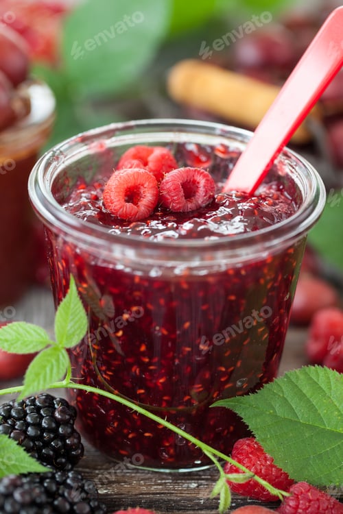 Preview: Homemade raspberry jam