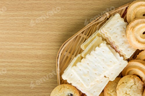 Preview: Butter cookies in bamboo bowl-12