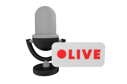 Preview: Live Badge 3D Illustration