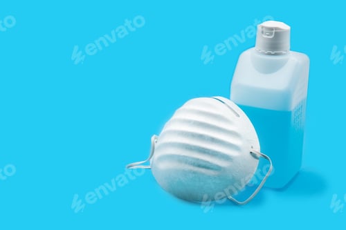 Preview: Disinfectant and face mask