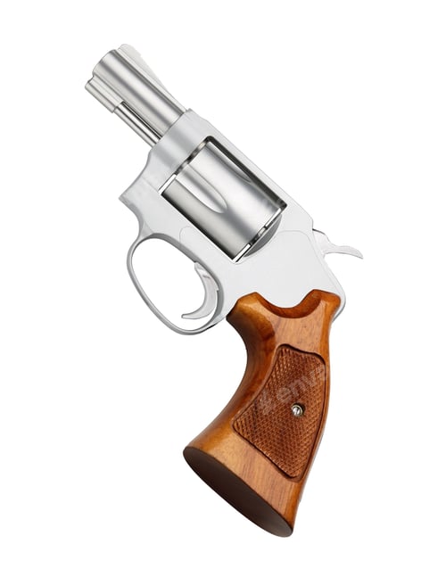 Preview: revolver isolated on white background