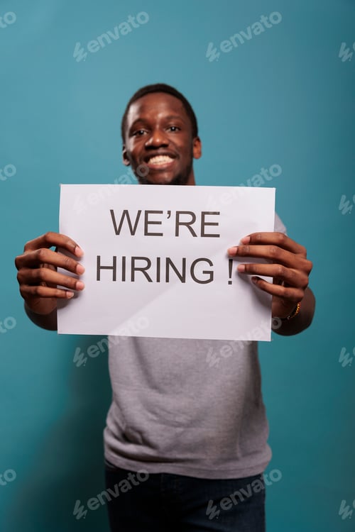 Preview: HR company assistant advertising hiring opportunity on paper