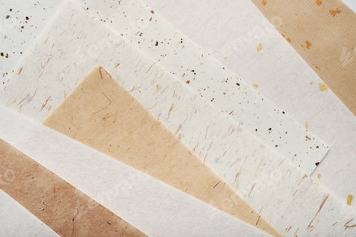 Preview: Stack of different handmade paper
