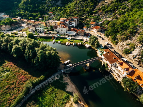 Preview: River Crnojevica near an old settlement. Montenegro
