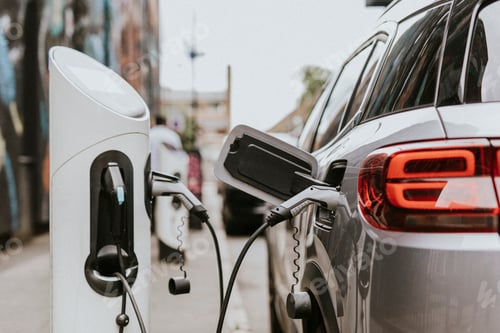 Preview: Electric car (EVs) battery being charged