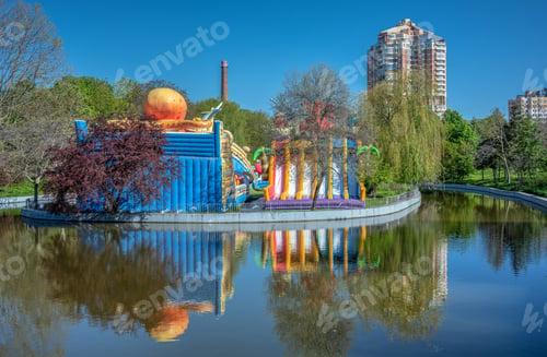 Preview: Playground with trampolines in Odessa, Ukraine