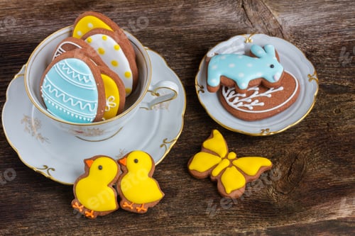 Preview: Cup with easter cookies