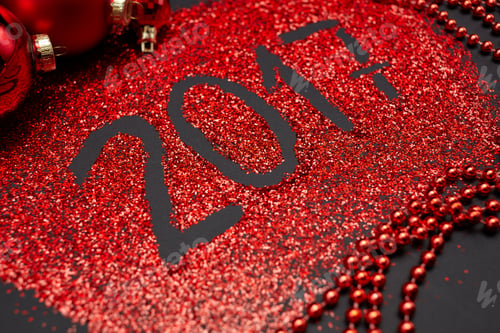Preview: New Year'S Decor. The Concept Of The New Year Holiday. Christmas Decor. Glitter, Glitter, Garland