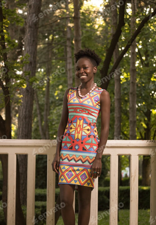 Preview: One, Young Adult, Black African American Woman, Arms Outstreched, Upper Body Shot, Urban Area