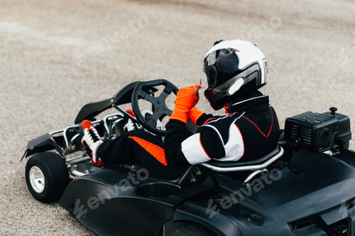 Preview: Woman driving go-cart