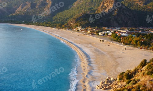 Preview: Aerial View of empty Oludeniz Beach
