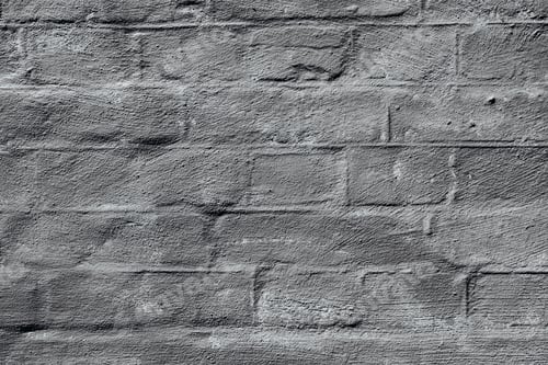 Preview: Rough gray painted brick wall for vintage architecture and design texture concept