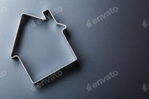 Preview: Small metallic house
