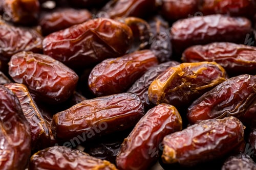 Preview: Dried raw organic medjool date fruits in a group