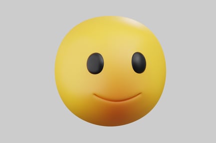 Preview: Smiling cartoon face emoji