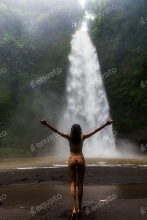 Preview: Pretty girl at Sekumpul Waterfall, Bali