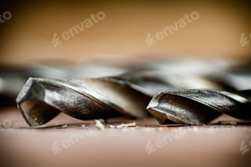 Preview: Various drill bits for drills.