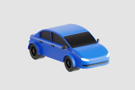 Preview: Blue Compact Car