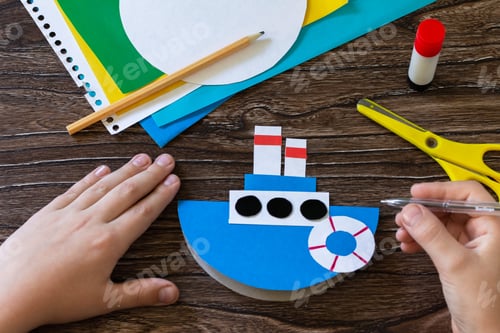 Preview: Gift paper boat for father's day.