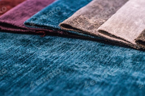 Preview: Catalog of multicolored cloth from furniture fabric