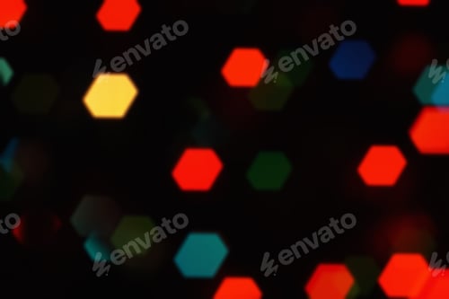 Preview: Nature Pattern- Light Bokeh Background. Celebratory Mood Magic Effect. Decorations Holiday- Design