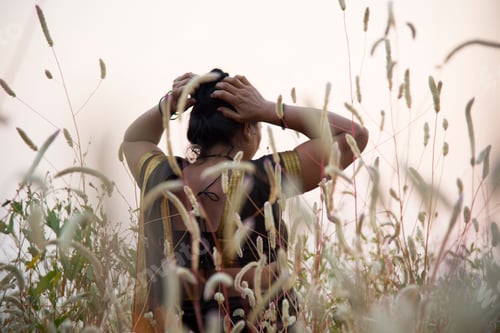 Preview: Smiling woman farmer in agricultural field