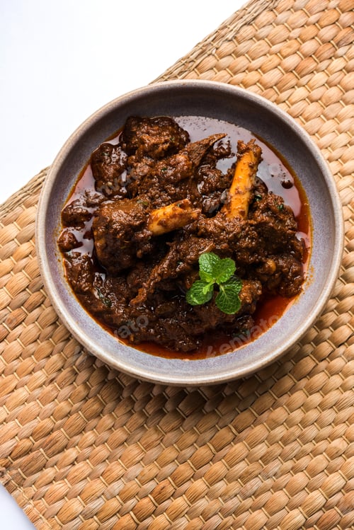 Bowl of Rich, Savory Lamb Curry