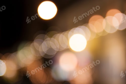 Preview: Abstract night christmas bokeh lights background