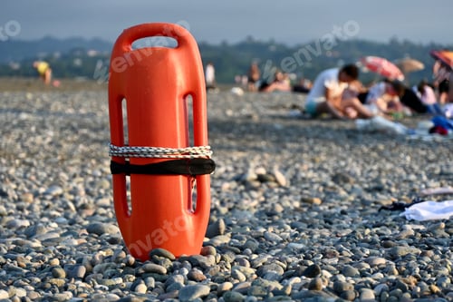 Preview: Lifeguard buoy on a beach
