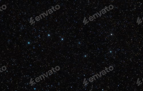 Preview: Big Dipper in the constellation of Ursa Major in the sky full of stars