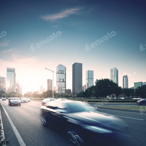 Preview: cars travelling