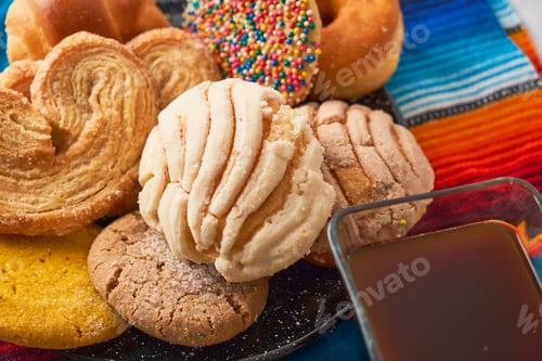 Preview: Sweet bread assorted traditional Mexican bakery, pan dulce