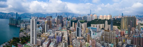 Preview: To Kwa Wan, Hong Kong 17 May 2019: Top view of Hong Kong city