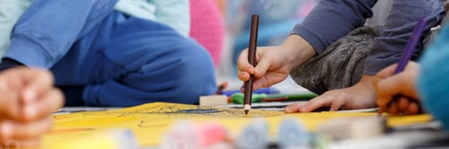 Preview: Children with crayons