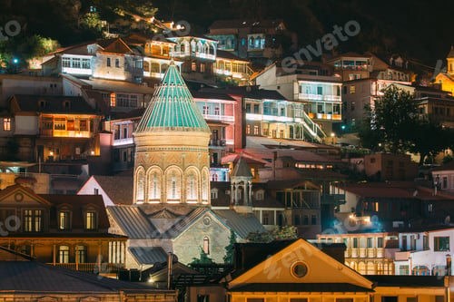 Preview: Tbilisi, Georgia. Saint George Armenian Cathedral Of Tbilisi. Ch