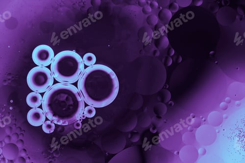 Preview: colorful abstract background with air bubbles in liquid