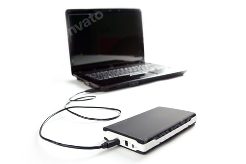 Preview: external hard disc connect to laptop