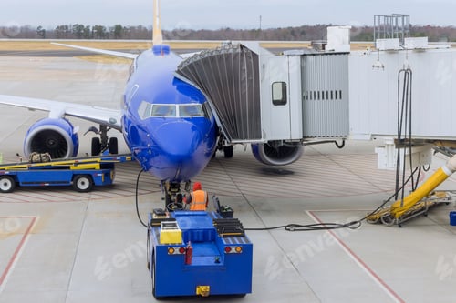 Preview: Service worker with preparing for airplane before departure
